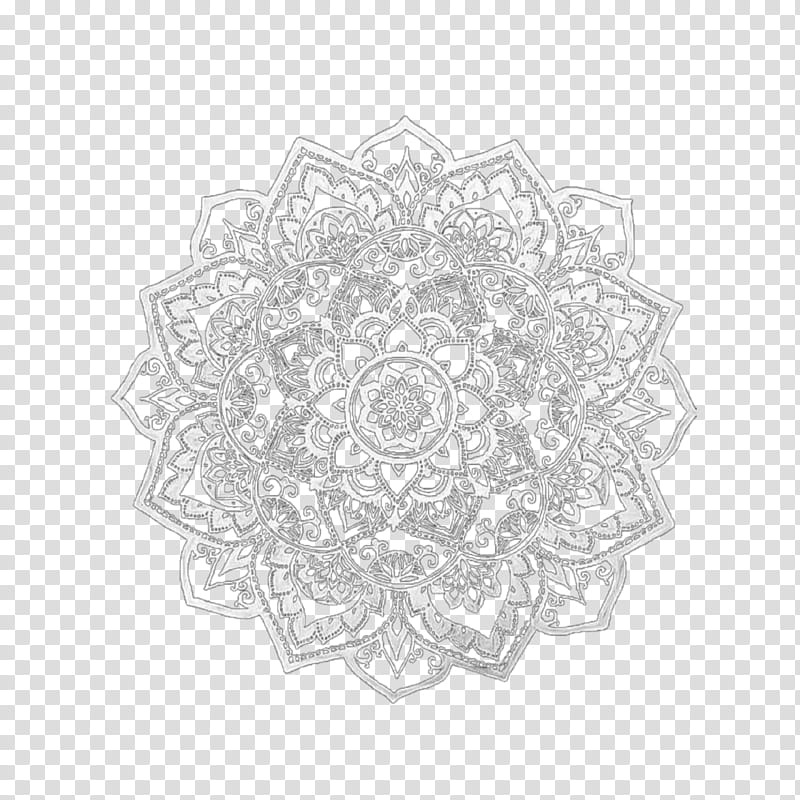 Black Circle, Doilies, Lace, Crochet, Textile, Embroidery, White, Black And White transparent background PNG clipart