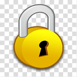Refresh CL Icons , Security, yellow padlock illustration transparent background PNG clipart