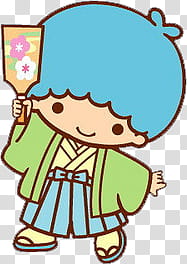 Iconos Little Twin Stars, blue haired male cartoon character transparent background PNG clipart