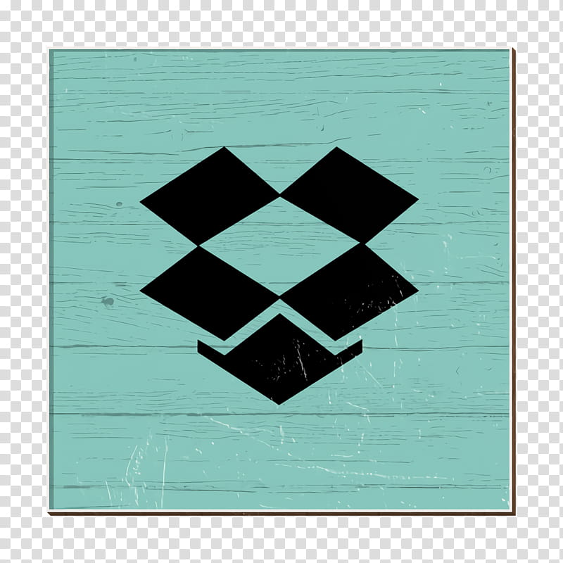 company icon dropbox icon logo icon, Media Icon, Social Icon, Green, Aqua, Turquoise, Teal, Square transparent background PNG clipart