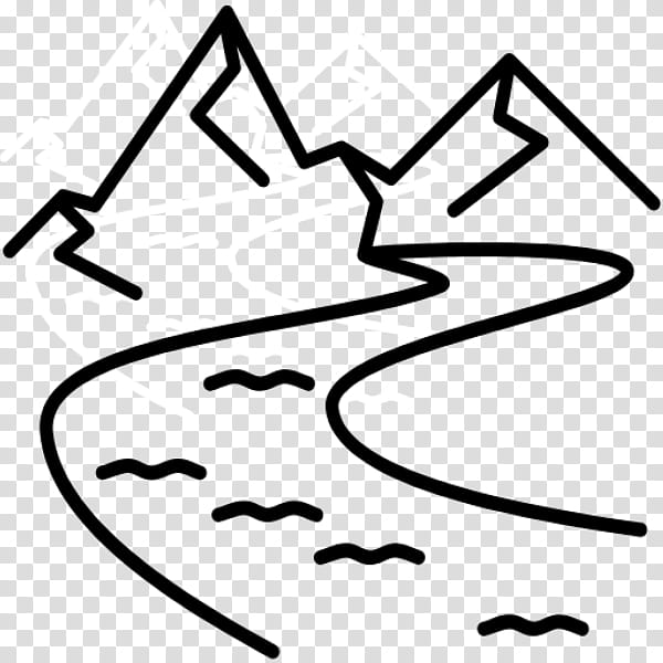 Book Symbol, River, Challis, Mountain, Mountain River, Diagram, White, Line Art transparent background PNG clipart
