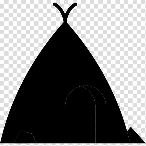 Tent, Silhouette, Sky, Black M, White, Blackandwhite, Headgear, Logo transparent background PNG clipart