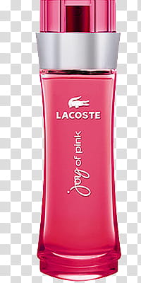 , Lacoster touch of pink perfume bottle transparent background PNG clipart
