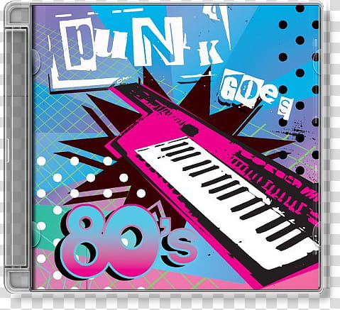 Album Cover Icons, punk goes . 's, electronic piano illustration transparent background PNG clipart