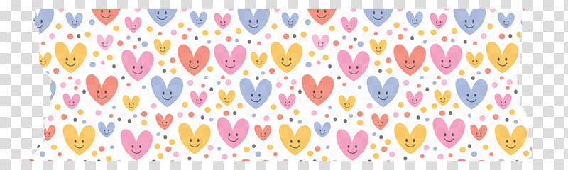 kinds of Washi Tape Digital Free, white, pink, red, yellow and blue hearts print washi tape transparent background PNG clipart