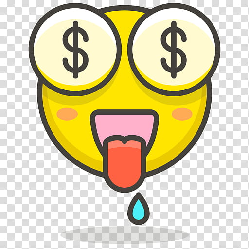 Money Bag Emoji, Smiley, Yellow, Emoticon, Area, Happiness transparent background PNG clipart