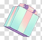 Revueltos, blue and pink gift box illustration transparent background PNG clipart