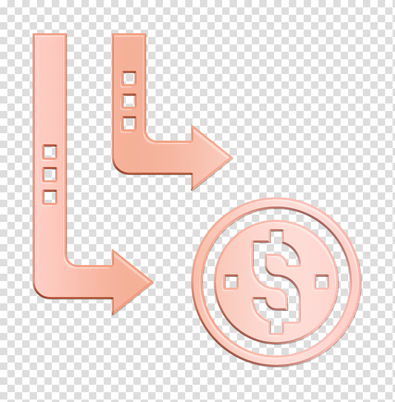 Investment icon Business and finance icon Devaluation icon, Pink, Material Property transparent background PNG clipart