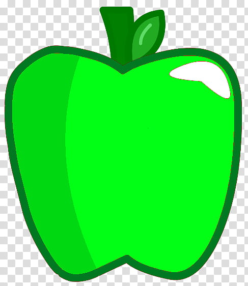 Green Leaf, Battle For Dream Island, Apple, Television Show, Internet Meme, Inanimate Insanity, Bell Pepper, Plant transparent background PNG clipart