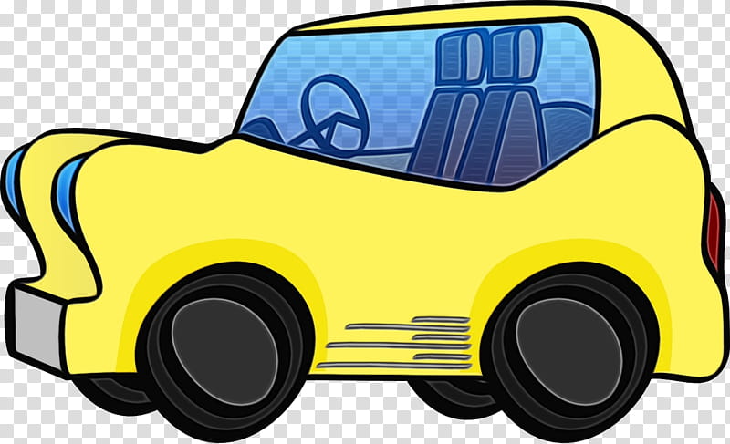 Cartoon Car, Sports Car, Cartoon, Jeep, Muscle Car, Art Car, Drawing, Yellow transparent background PNG clipart