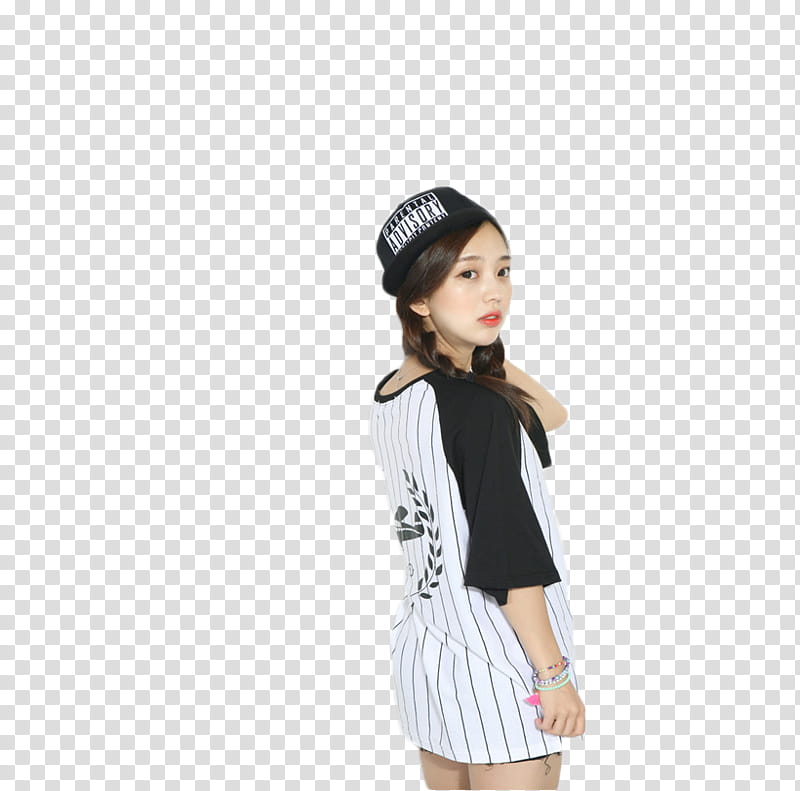 Park Seul Sport girl , woman in white and black dress transparent background PNG clipart