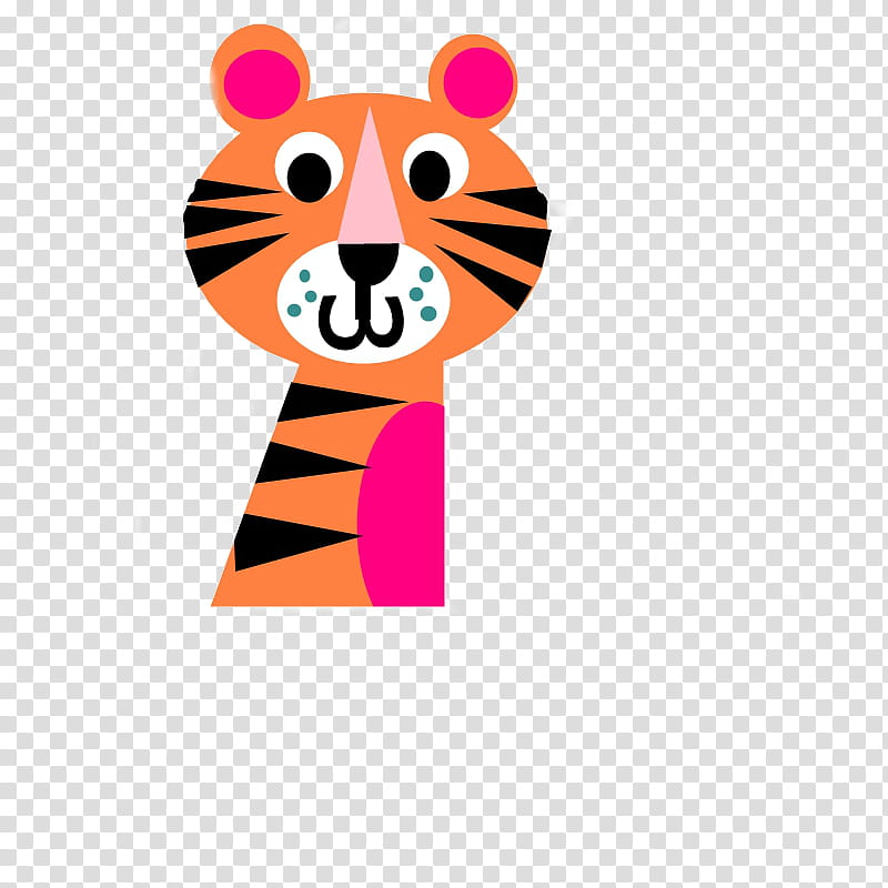 Tigre Kawaii Hecho por mi  transparent background PNG clipart