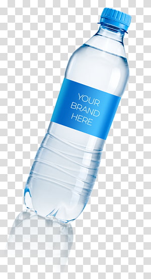 Clear and blue bottle filled with clear liquid, Water bottle , Water bottle  transparent background PNG clipart