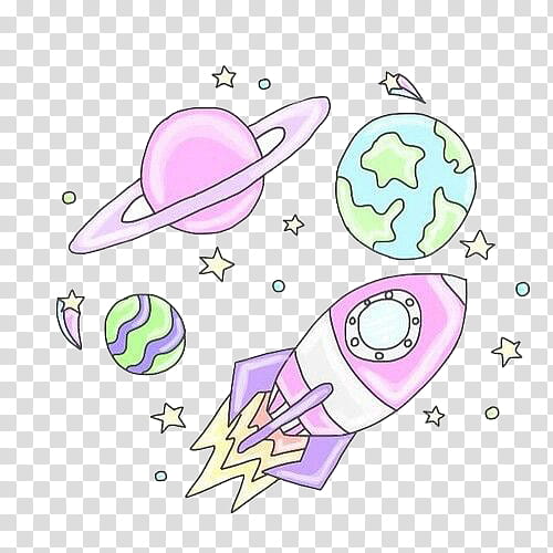 planets and rocket drawing transparent background PNG clipart