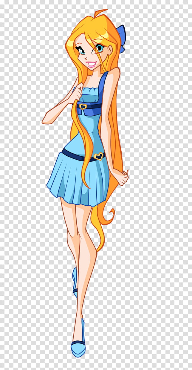 Alice, a new look., yellow haired Winx Club Stella transparent background PNG clipart