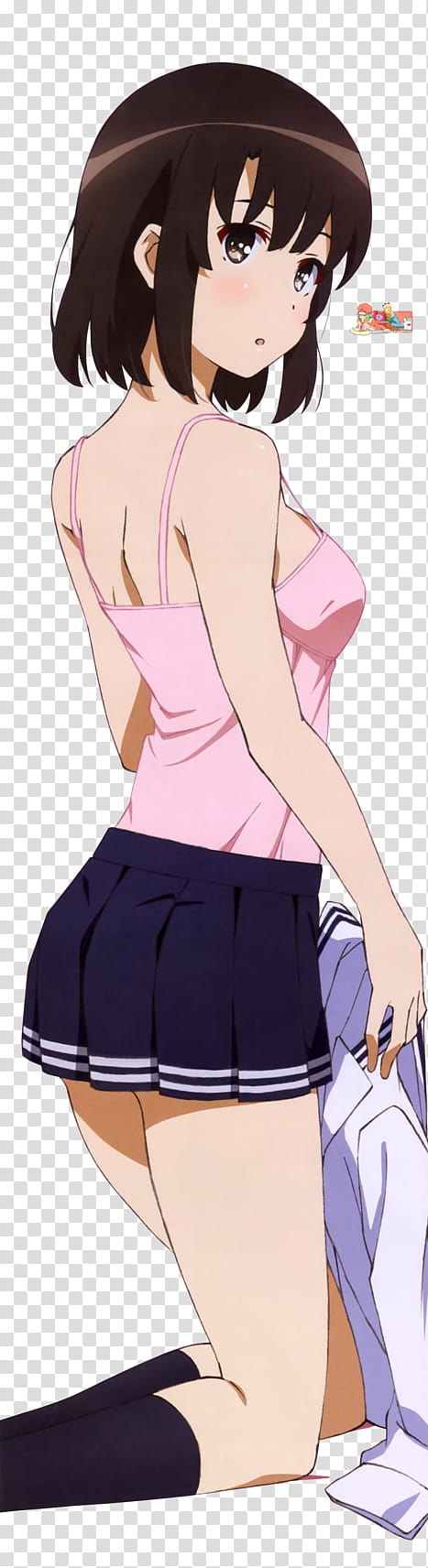 Megumi Katou (Saekano), HD Render, female anime character transparent background PNG clipart