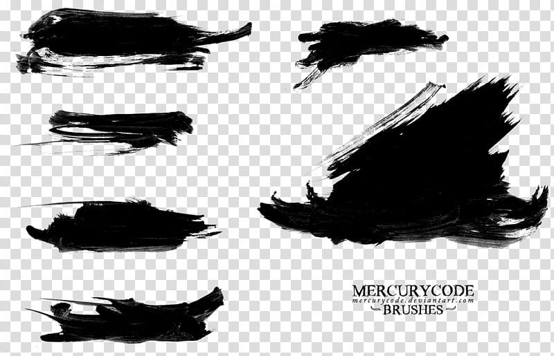 Brushset  paint strokes HIGH RES, Mercurycode text transparent background PNG clipart