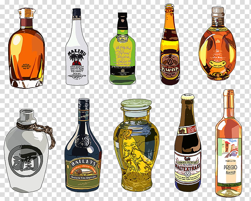 Cold Drink, Liqueur, Food, Drawing, Bottle, Bread, Recipe, Cooking transparent background PNG clipart