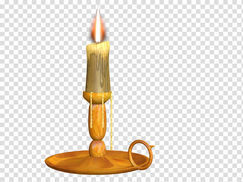 Candle Stick, lighted candle in candle holder illustration transparent background PNG clipart