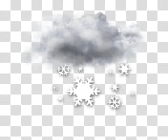 Touch Diamond Weather, clouds and snow flakes transparent background PNG clipart