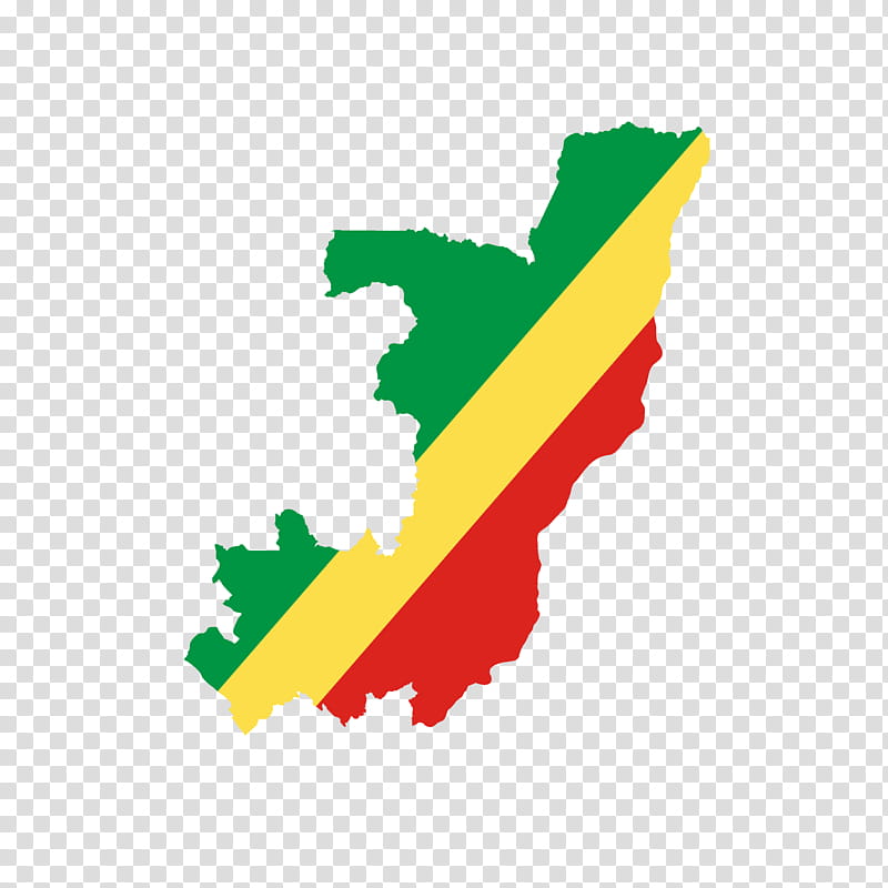 Green Leaf, Kinshasa, Brazzaville, Flag Of The Republic Of The Congo, Flag Of The Democratic Republic Of The Congo, Map, Yellow, Text transparent background PNG clipart