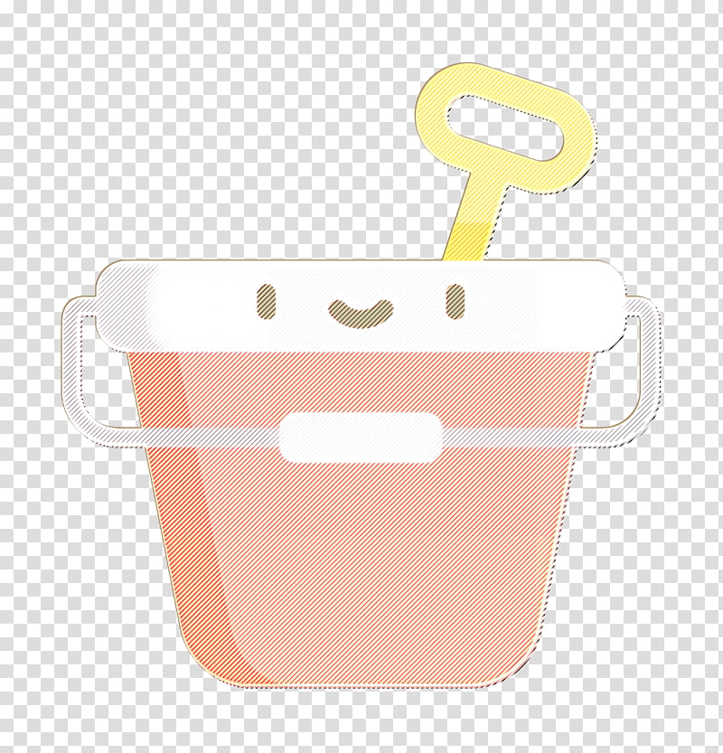 Tropical icon Beach icon Bucket icon, Cup, Cartoon, Drinkware, Logo, Tableware, Plastic transparent background PNG clipart