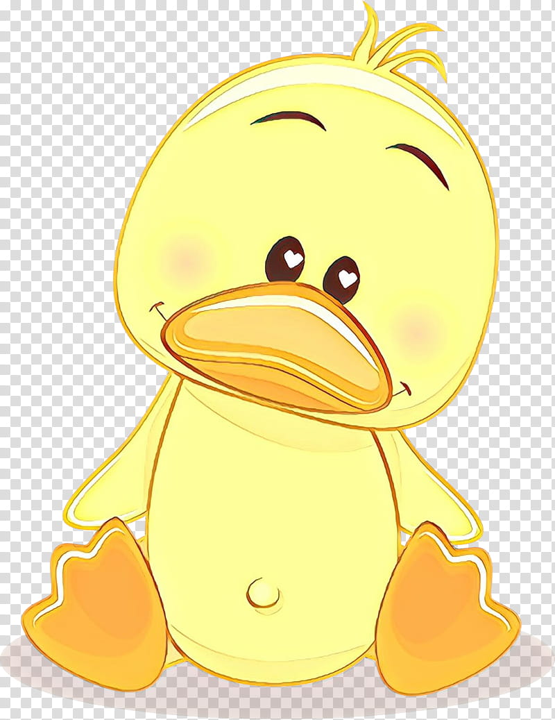 yellow cartoon bird duck ducks, geese and swans, Ducks Geese And Swans, Rubber Ducky, Water Bird, Beak transparent background PNG clipart