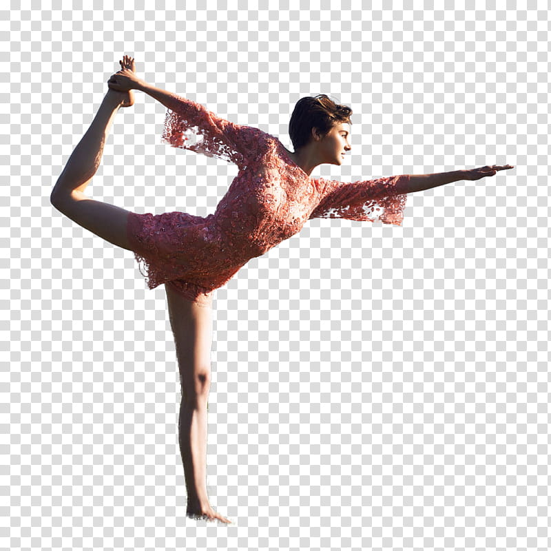 Shailene Woodley, woman doing yoga transparent background PNG clipart