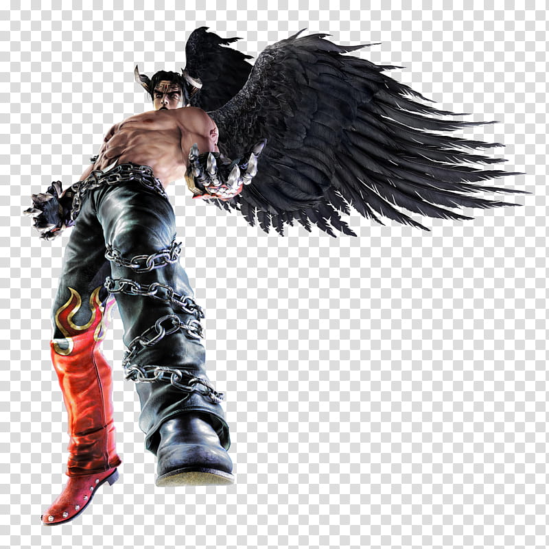 Devil Jin Wings Sprout, Tekken character illustration transparent background PNG clipart