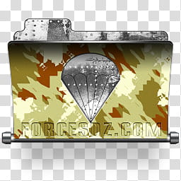 Algerian Army Folders, parachute folder icon transparent background PNG clipart