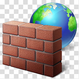 Windows Live For XP, brown brick wall and blue and green Earth art transparent background PNG clipart