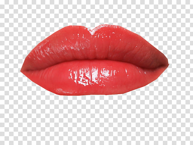 Lips Decors, red lipstick transparent background PNG clipart