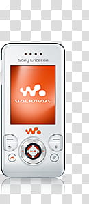 white Sony Ericsson phone transparent background PNG clipart