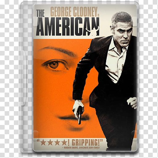 Movie Icon , The American, The American DVD case transparent background PNG clipart