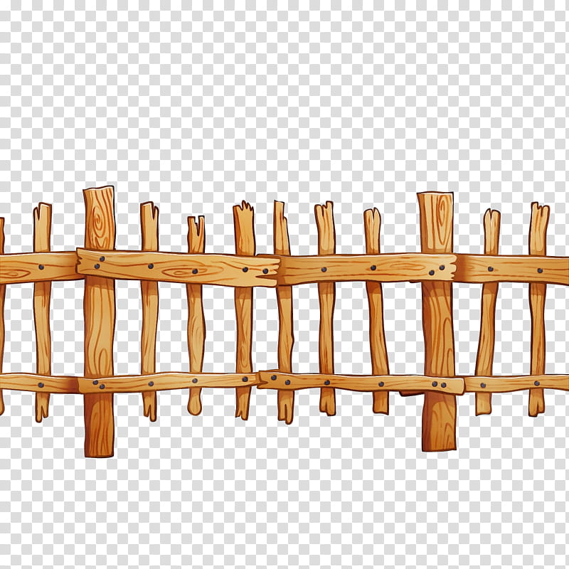 fence wood wooden block outdoor structure home fencing, Watercolor, Paint, Wet Ink, Furniture transparent background PNG clipart