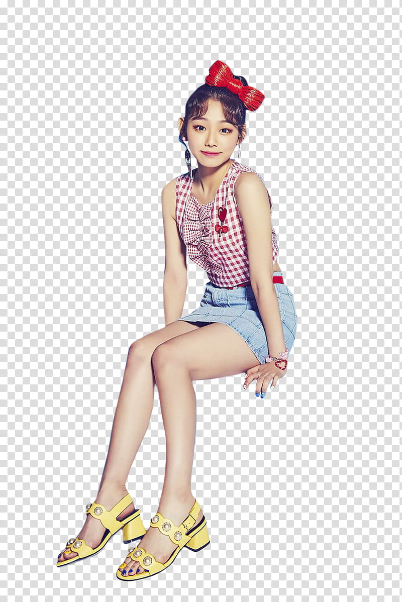 Gugudan GUGUDAN , women's red and white tank top transparent background PNG clipart