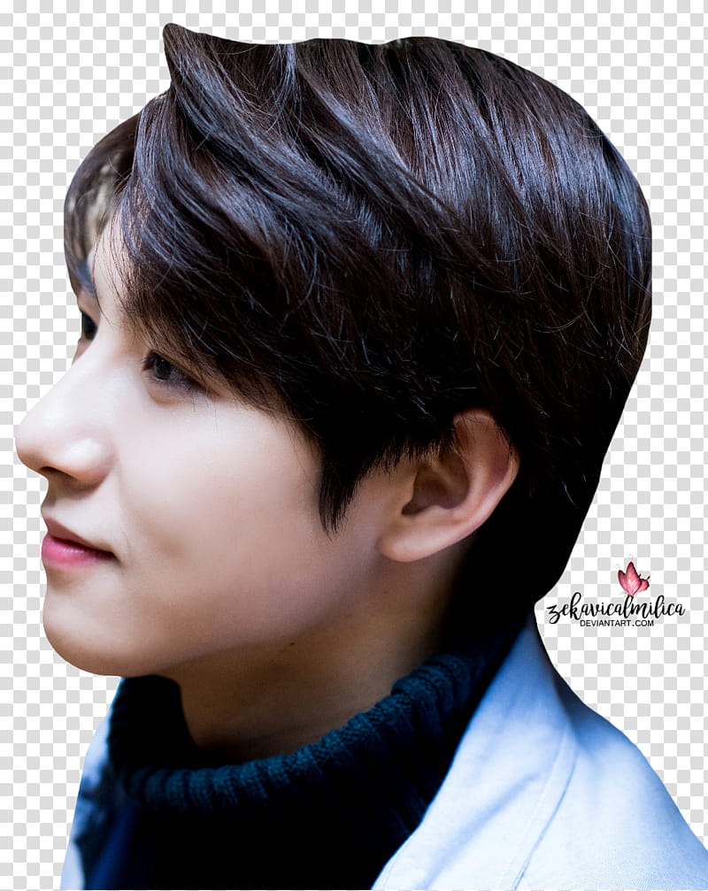 NCT Renjun Sweet Valentine Day, man wearing blue top transparent background PNG clipart