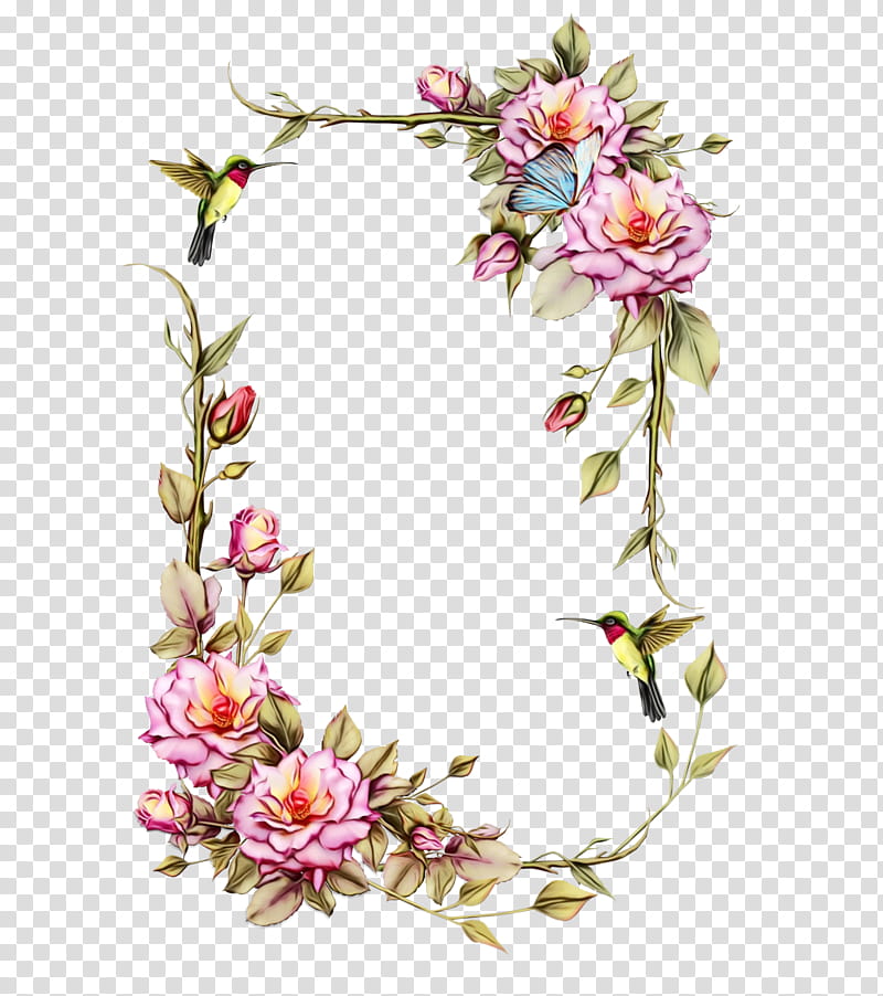 Pink Background Frame, BORDERS AND FRAMES, Floral Design, Frames, Flower, Rose, Flower Frame, Painting transparent background PNG clipart