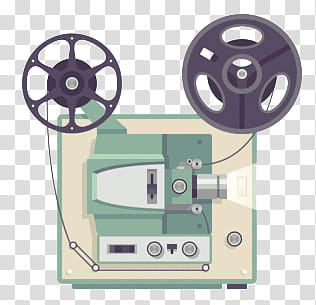 Grunge Devices s, beige, green and black movie reel art transparent background PNG clipart