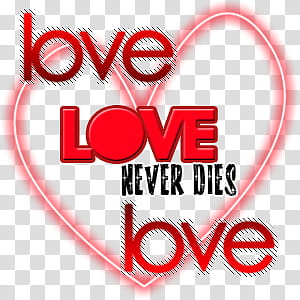 Christmas gift special, love never dies with LED heart signage transparent background PNG clipart