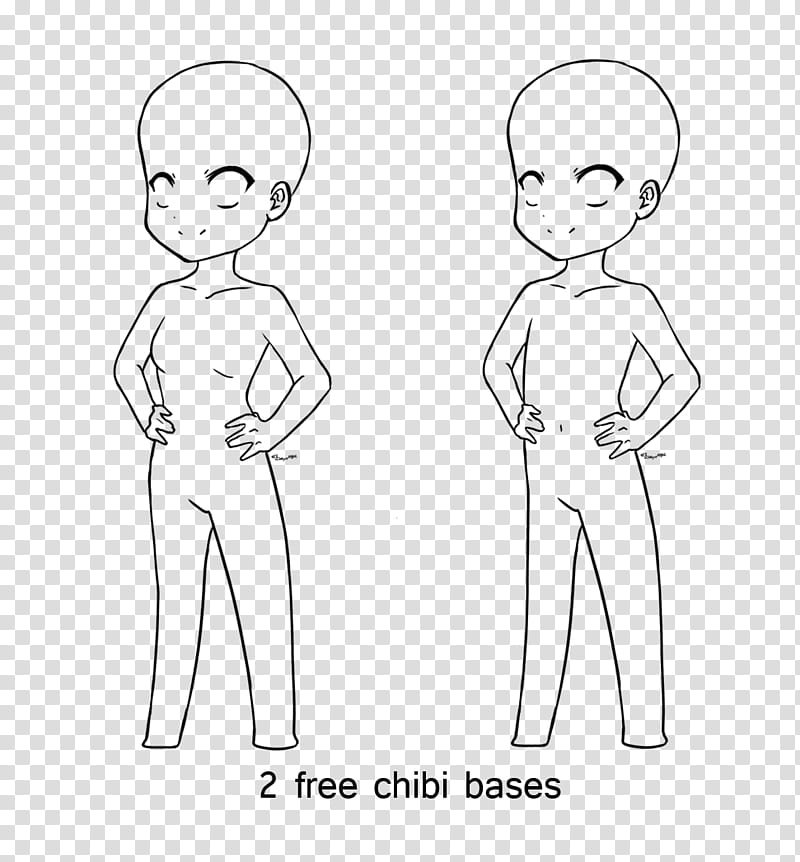 Base - Female Chibi Drawing Bases,png download, transparent png image