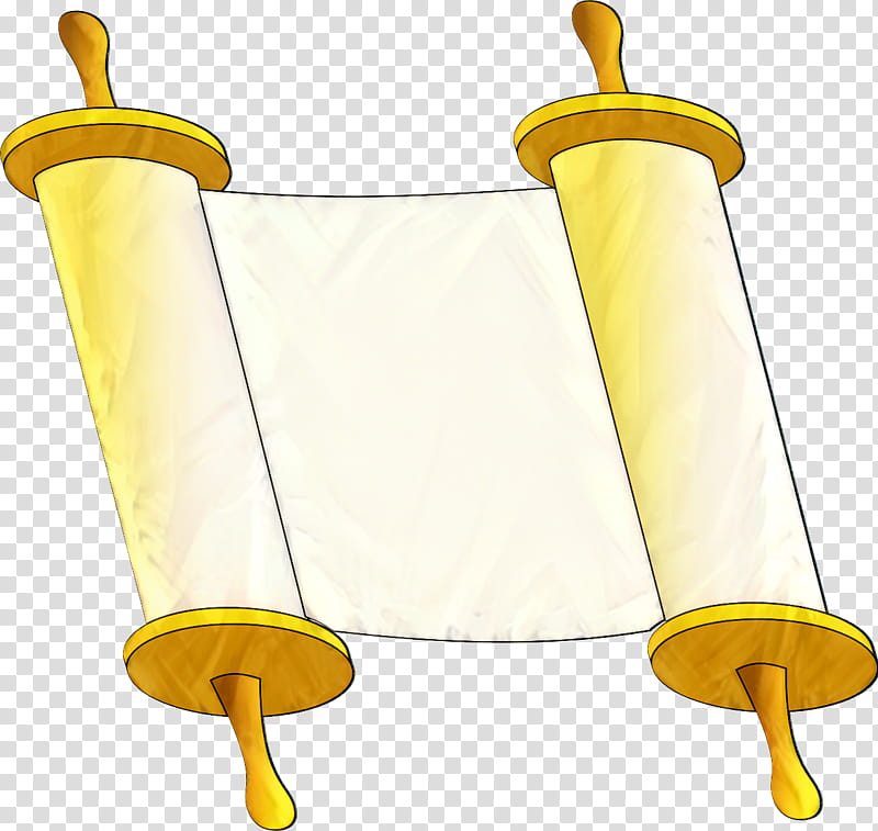 Scroll, Bible, Torah, Sefer Torah, Drawing, Yellow transparent background PNG clipart