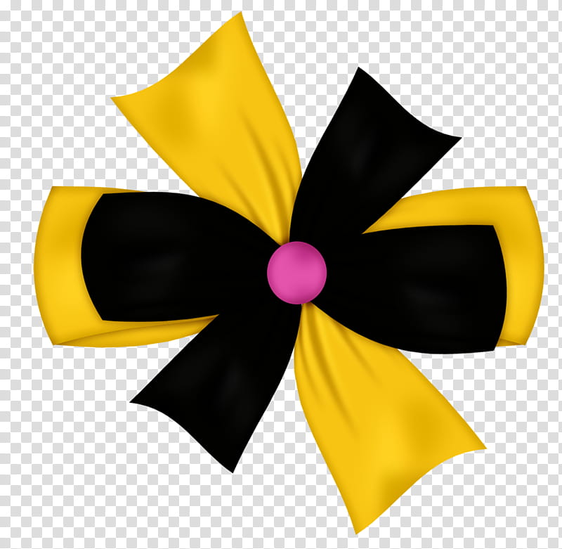 black and yellow bow illustration transparent background PNG clipart