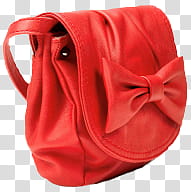 Red Bags, red leather ribbon-accent crossbody bag transparent background PNG clipart
