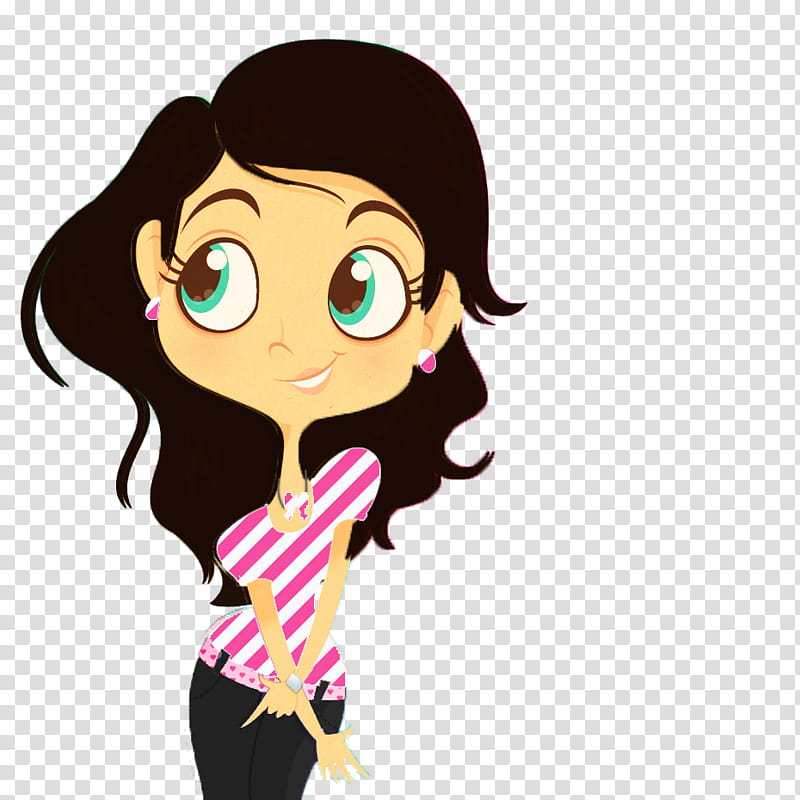 female animated character transparent background PNG clipart