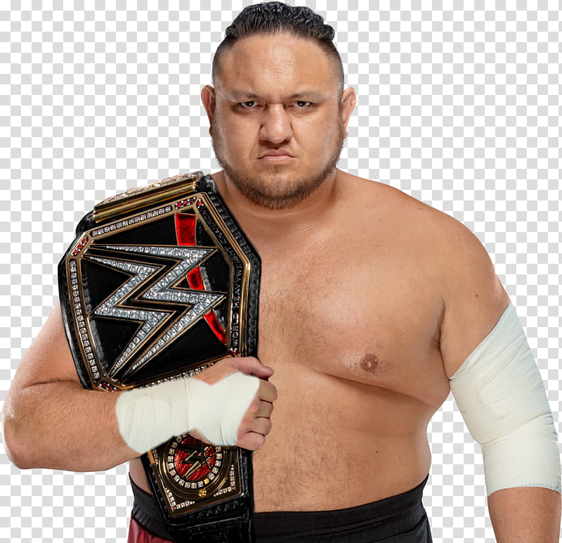 Samoa Joe WWE Champion  transparent background PNG clipart