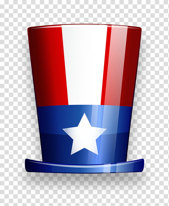 Uncle Sam Hat, United States Of America, Independence Day, Flag Of The United States, Top Hat, 3D Computer Graphics, Cobalt Blue, Drinkware transparent background PNG clipart