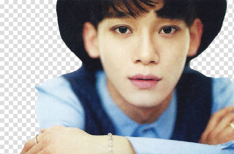 Chen EXO S, EXO Chen wearing black hat transparent background PNG clipart