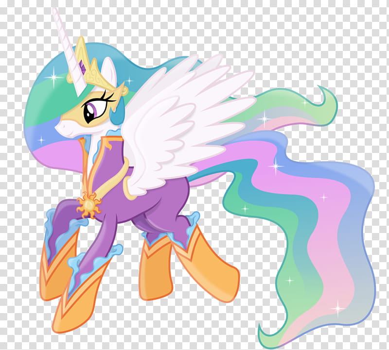 Princess Celestia as a Power Pony, white and purple unicorn character transparent background PNG clipart