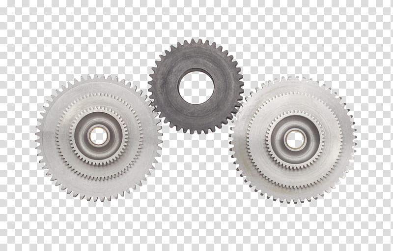 FREE Cogs , three gray gears transparent background PNG clipart